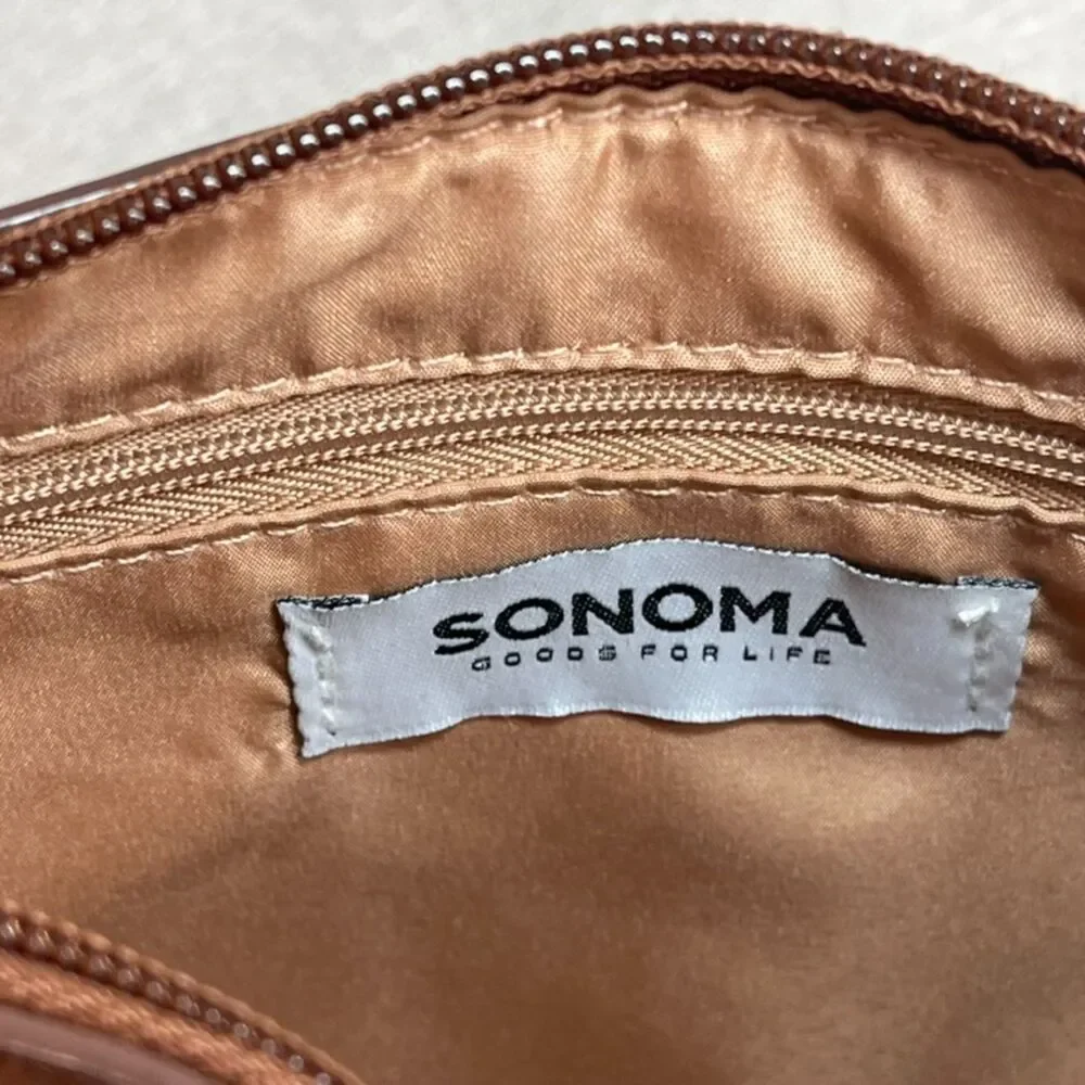 Sonoma | Cognac Brown Vegan Leather Barlow Crossbody Bag